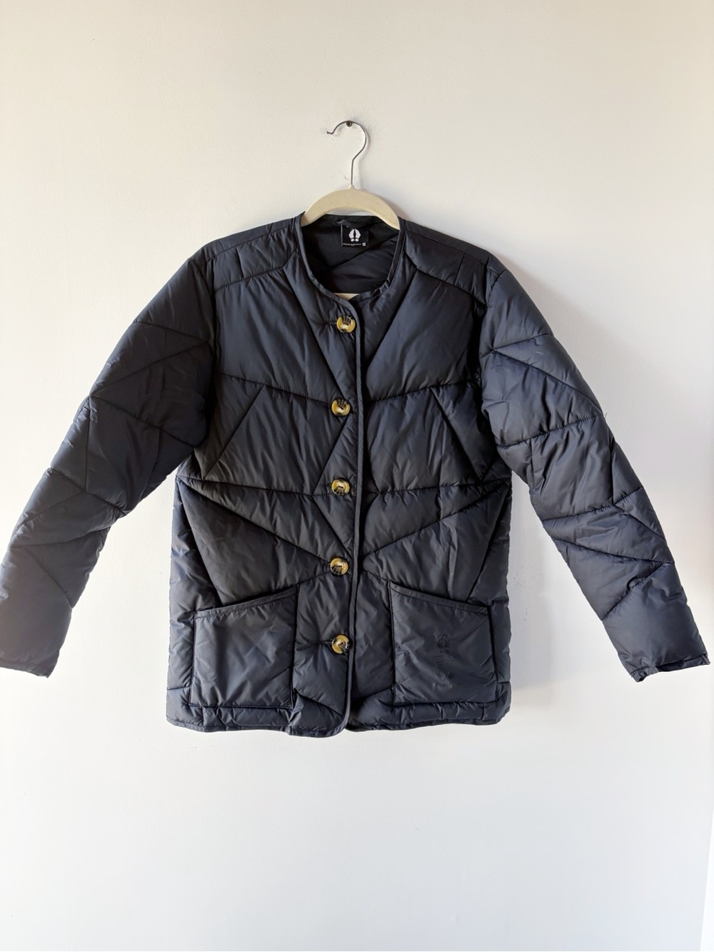 Bearded Goat Hakuba Black Puffer Jacket Quilted Small Winter Cozy Gorpcore Coat